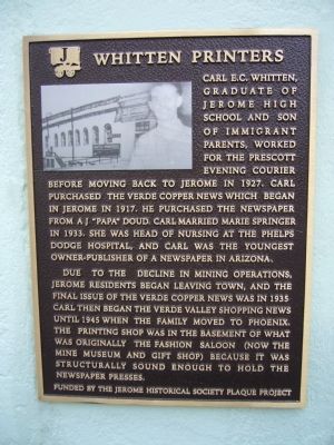 Whitten Printers Marker image. Click for full size.
