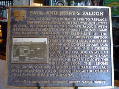 Paul and Jerry's Saloon Marker image. Click for full size.