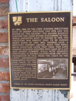 The Saloon Marker image. Click for full size.