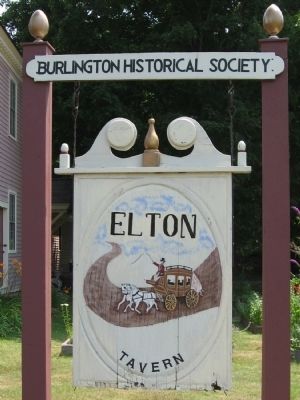 Elton Tavern - Burlington Historical Society image. Click for full size.