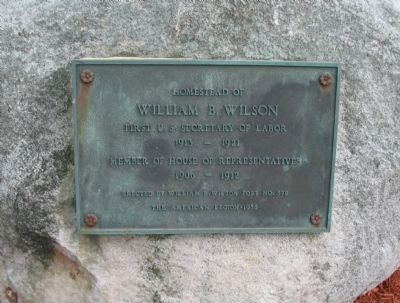 William B. Wilson Marker image. Click for full size.