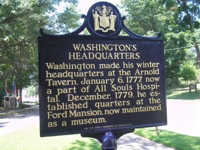 Washington’s Headquarters Marker image. Click for full size.