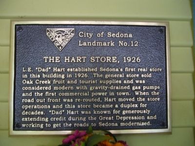 The Hart Store, 1926 Marker image. Click for full size.