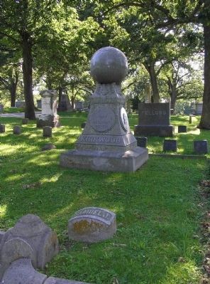 Grave site of Samuel Jordan Kirkwood image. Click for full size.