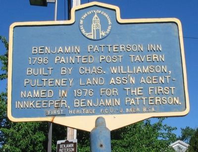 Benjamin Patterson Inn Marker image. Click for full size.