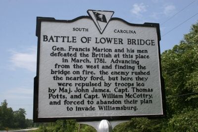 Battle Of Lower Bridge Marker image. Click for full size.