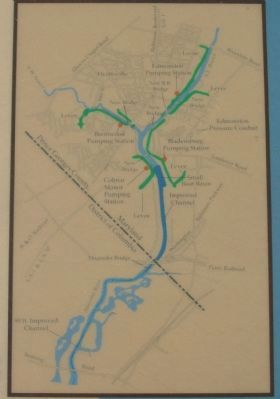 Map Showing Flood Control Measures image. Click for full size.