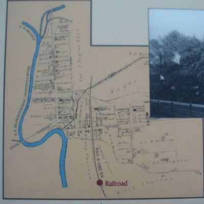 Map Showing Railroad Line. Click for full size. Map Showing Railroad Line image. Click for full size.
