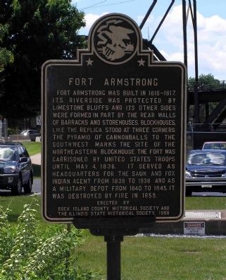 Fort Armstrong Marker image. Click for full size.
