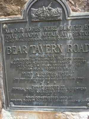 Bear Tavern Road Marker image. Click for full size.