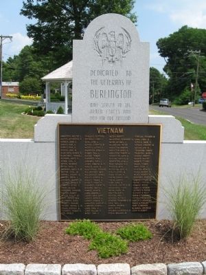 Burlington Vietnam War Monument image. Click for full size.