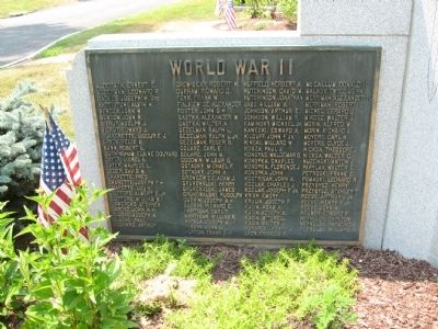 Burlington World War II & Korean War Monument image. Click for full size.