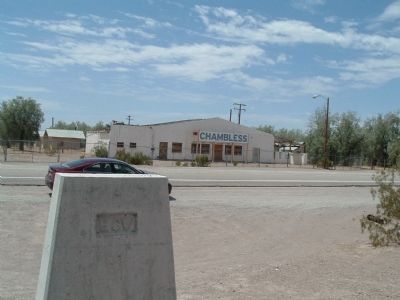 Rear of Old Route 66 Marker. Click for full size. Rear of Old Route 66 Marker image. Click for full size.