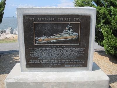 We remember turret two ... Marker image. Click for full size.