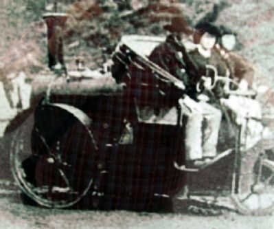 "A Steam Car of the Era" Photo on Marker image. Click for full size.