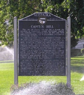 Capitol Hill Marker [in its previous location] image. Click for full size.