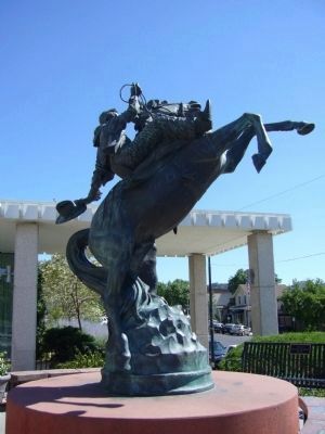 100 Years of Rodeo Monument image. Click for full size.