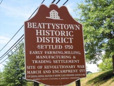 Beattystown Historic District Marker image. Click for full size.
