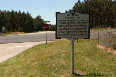 Kensington Marker, seen near McCords Ferry Road (US 601) image. Click for full size.