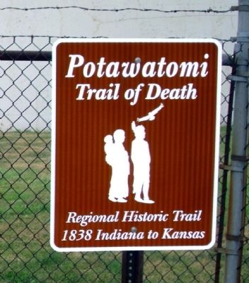 Trail of Death - Sign image. Click for full size.