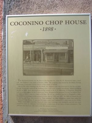 Coconino Chop House Marker image. Click for full size.