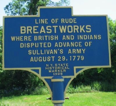 Line of Rude Breastworks Marker image. Click for full size.