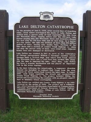 Lake Delton Catastrophe Marker image. Click for full size.