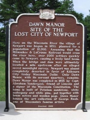 Dawn Manor Marker image. Click for full size.