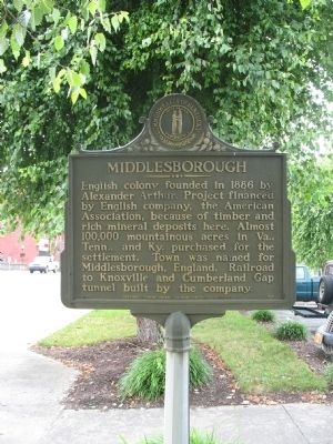 Middlesborough Marker image. Click for full size.