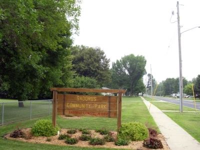 Looking North - - 'Sadorus Community Park' - Sign image. Click for full size.