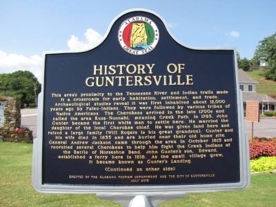 History of Guntersville Marker image. Click for full size.