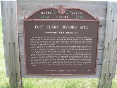 Fort Clark Historic Site Marker image. Click for full size.