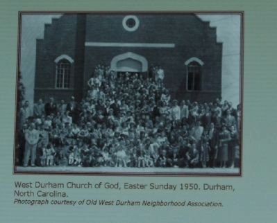 West Durham Church Of God, Easter Sunday, 1950. image. Click for full size.