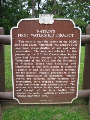 Nation's First Watershed Project Marker image. Click for full size.