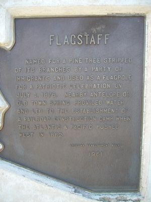 Flagstaff Marker image. Click for full size.