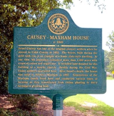 Causey - Maxham House Marker image. Click for full size.