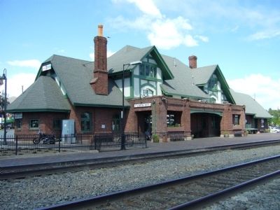 The historic Santa Fe passenger train depot image. Click for full size.