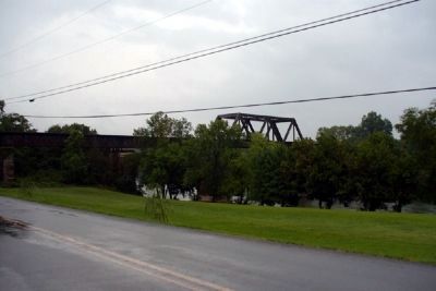 McBee's Ferry Location RR bridge Holston River. Click for full size. McBee's Ferry Location RR bridge Holston River image. Click for full size.
