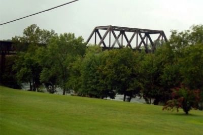 McBee's Ferry Location RR bridge Holston River image. Click for full size.