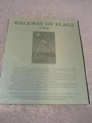 Walkway of Flags Marker. Click for full size. Walkway of Flags Marker image. Click for full size.