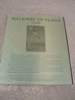 Walkway of Flags Marker image. Click for full size.
