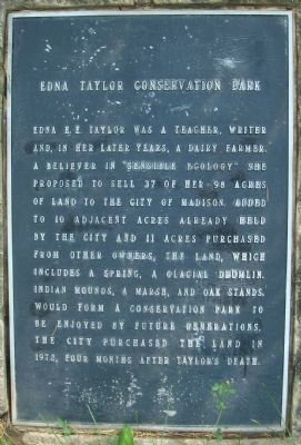 Edna Taylor Conservation Park Marker image. Click for full size.