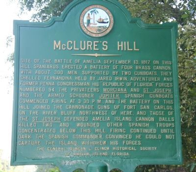 McClure's Hill Marker image. Click for full size.