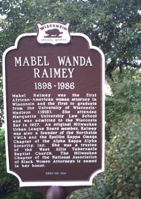 Mabel Wanda Raimey Marker image. Click for full size.