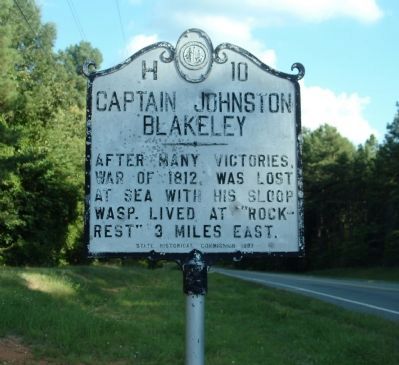 Captain Johnston Blakeley Marker. Click for full size. Captain Johnston Blakeley Marker image. Click for full size.