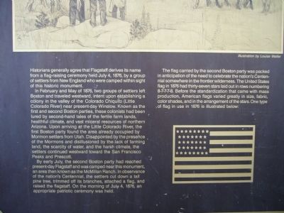 Flagstaff Flag-Raising Marker image. Click for full size.