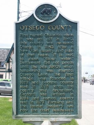 Otsego County Marker. Click for full size. Otsego County Marker image. Click for full size.