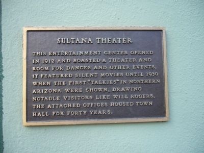 Sultana Theater Marker image. Click for full size.