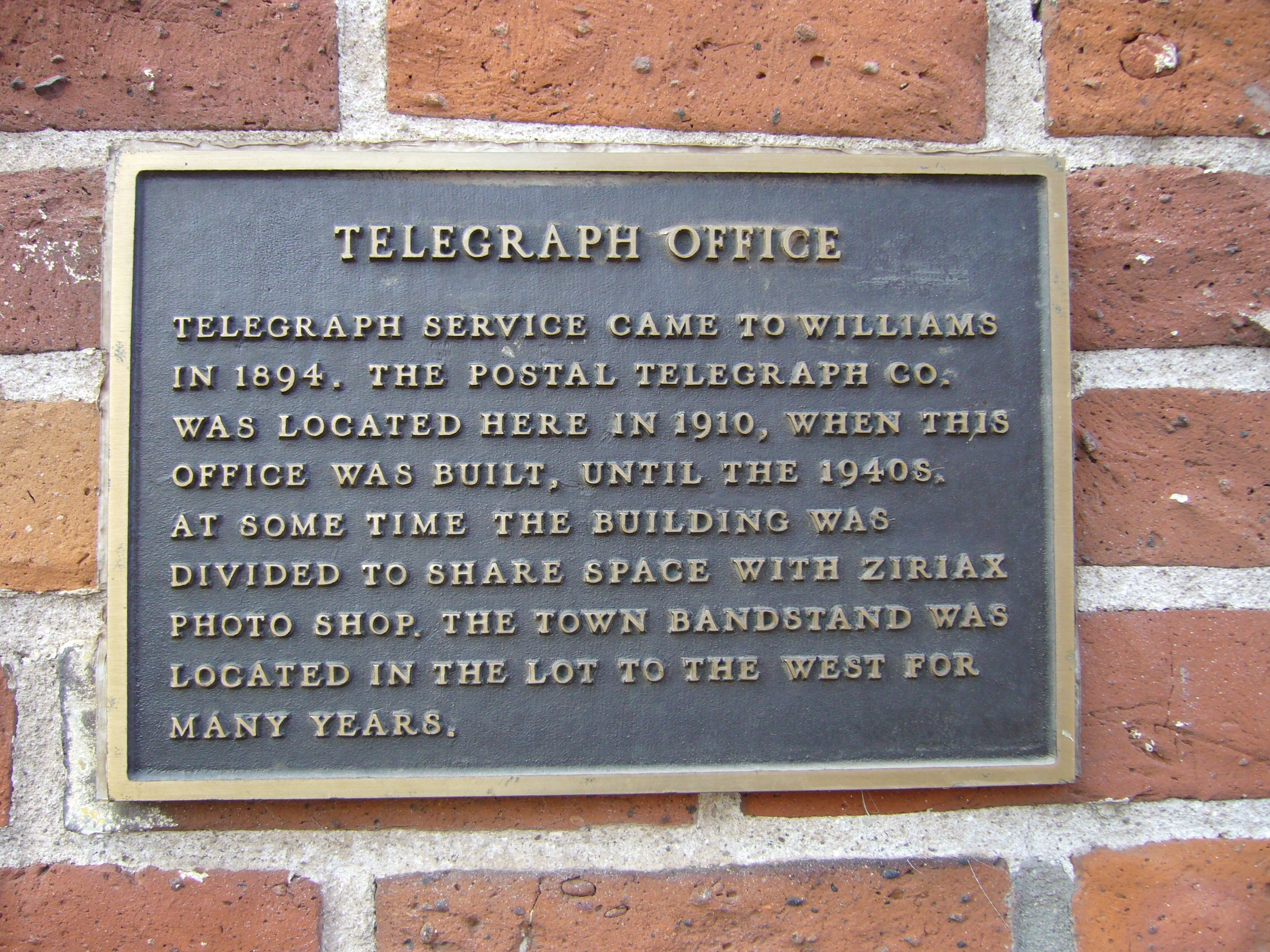 Telegraph Office Marker