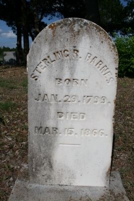 Sterling Rex Barnes Headstone image. Click for full size.